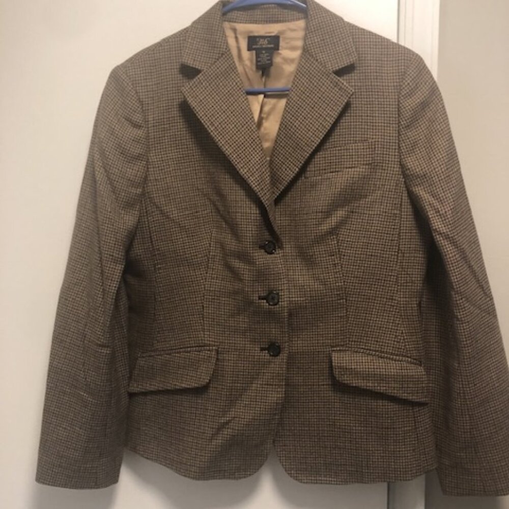 Brooks Brothers Houndstooth Blazer Wool
